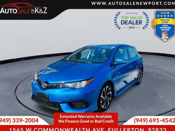TOYOTA COROLLA IM 2018 JTNKARJE9JJ571322 image TOYOTA COROLLA IM 2018 JTNKARJE9JJ571322 image